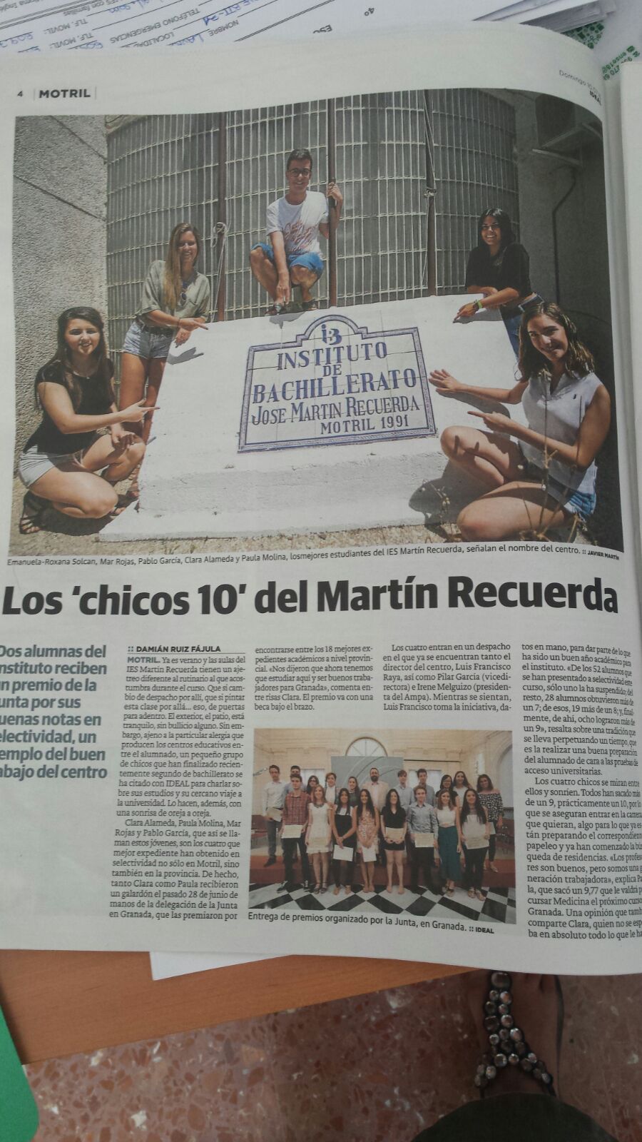 El Martín Recuerda luce chicos de «10»:Reportaje de Ideal